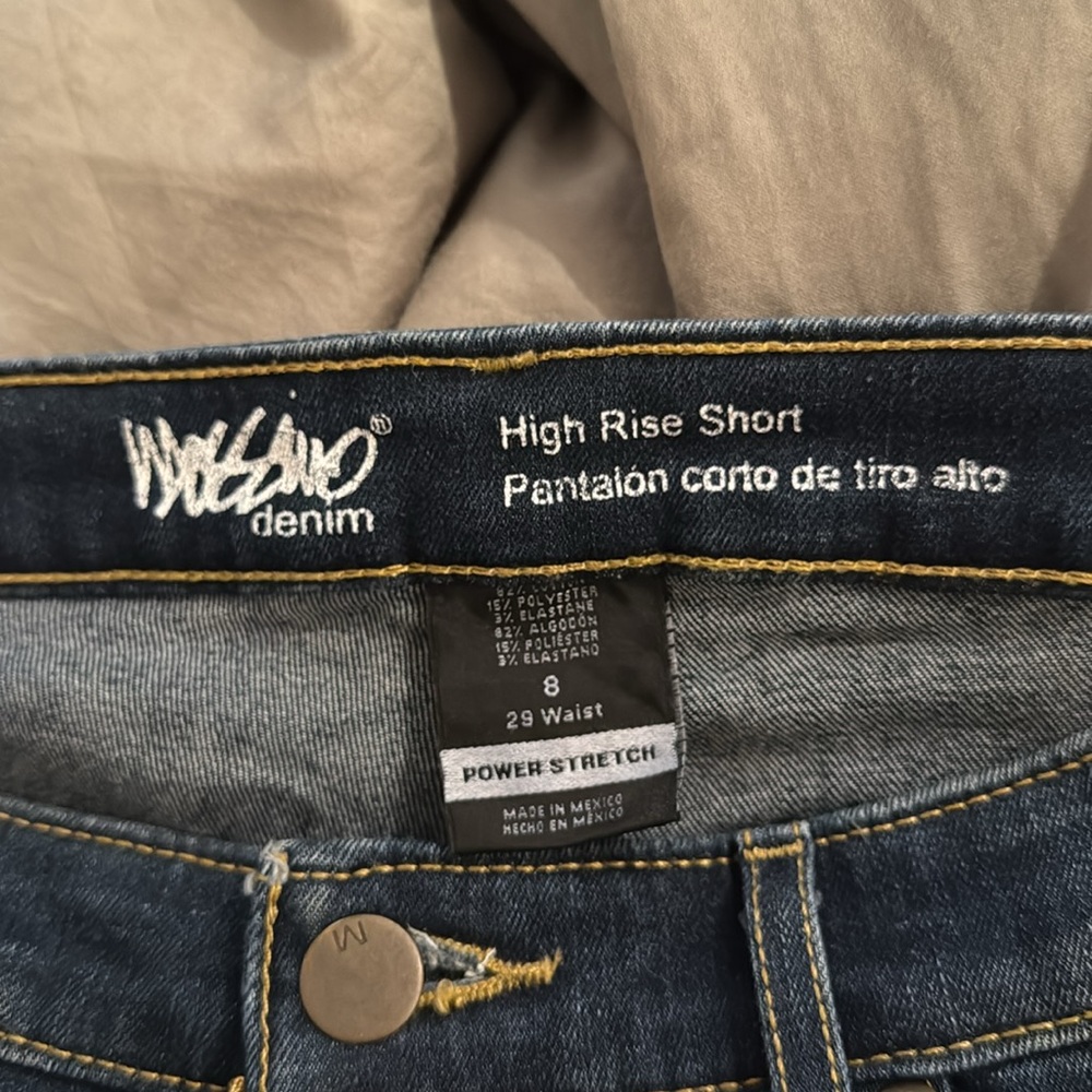 Missimo High Rise Denim Short - Picture 4 of 4